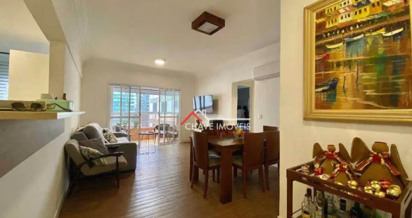 Apartamento com 2 dormitórios à venda, 84 m² por r$ 980.000,00 - boqueirão - santos/sp