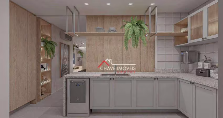 Apartamento com 3 dormitórios à venda, 181 m² por r$ 2.430.000,00 - boqueirão - santos/sp