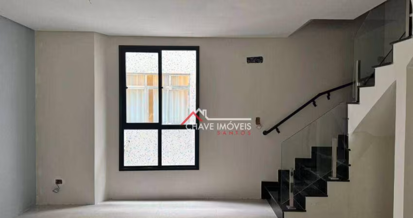 Village com 2 dormitórios à venda, 88 m² por R$ 820.000,00 - Ponta da Praia - Santos/SP