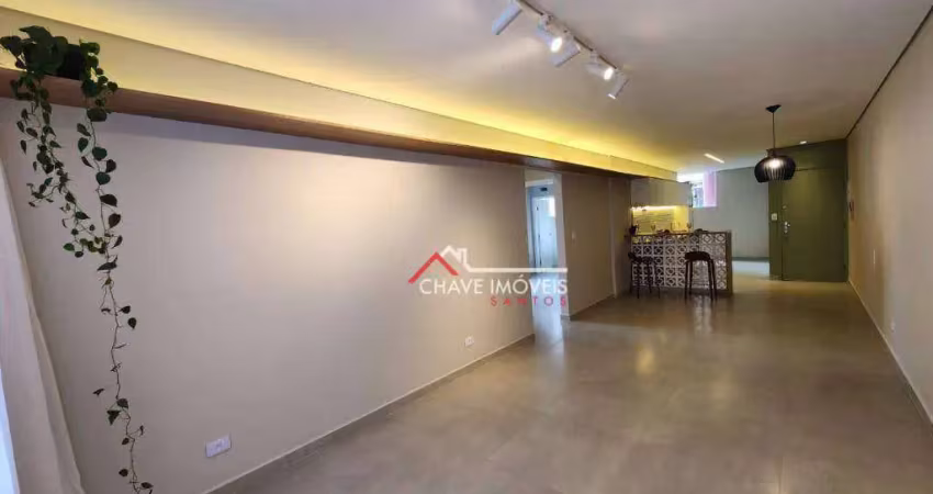 Apartamento com 2 dormitórios à venda, 88 m² por r$ 692.000,00 - pompéia - santos/sp