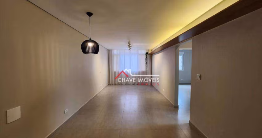 Apartamento com 2 dormitórios à venda, 88 m² por R$ 697.000,00 - Pompéia - Santos/SP