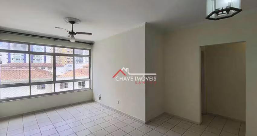 Apartamento com 2 dormitórios à venda, 113 m² por R$ 600.000,00 - Aparecida - Santos/SP
