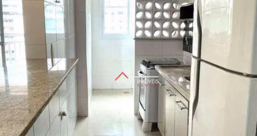 Apartamento com 2 dormitórios à venda, 60 m² por r$ 460.000,00 - josé menino - santos/sp