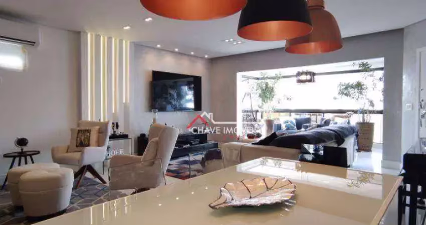 Apartamento com 3 dormitórios à venda, 170 m² por r$ 2.360.000,00 - gonzaga - santos/sp
