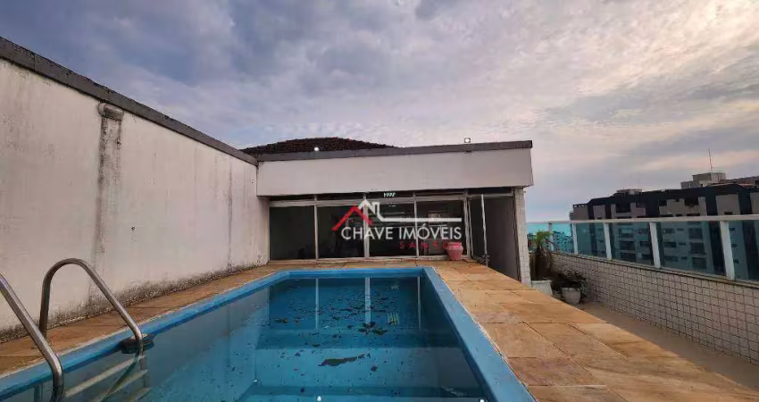 Cobertura com 3 dormitórios à venda, 185 m² por R$ 1.370.000,00 - Ponta da Praia - Santos/SP