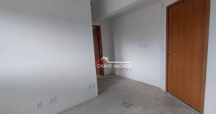 Apartamento com 2 dormitórios à venda, 39 m² por R$ 355.000,00 - Estuário - Santos/SP