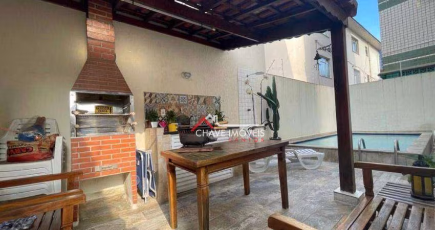 Casa com 3 dormitórios à venda, 126 m² por R$ 1.390.000,00 - Embaré - Santos/SP