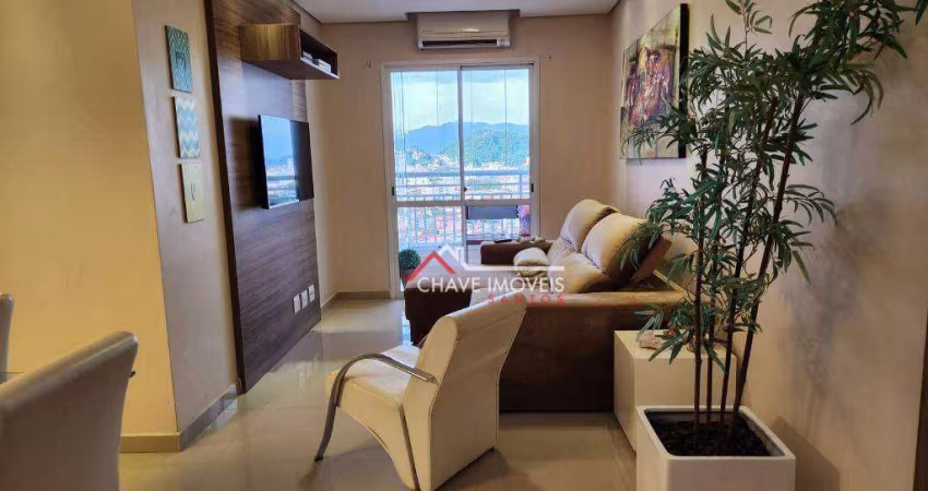 Apartamento com 3 dormitórios à venda, 90 m² por R$ 810.000,00 - Marapé - Santos/SP