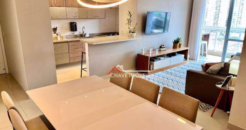Apartamento com 2 dormitórios à venda, 85 m² por R$ 929.000,00 - Marapé - Santos/SP