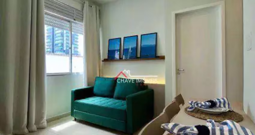 Kitnet com 1 dormitório à venda, 38 m² por r$ 339.000,00 - embaré - santos/sp