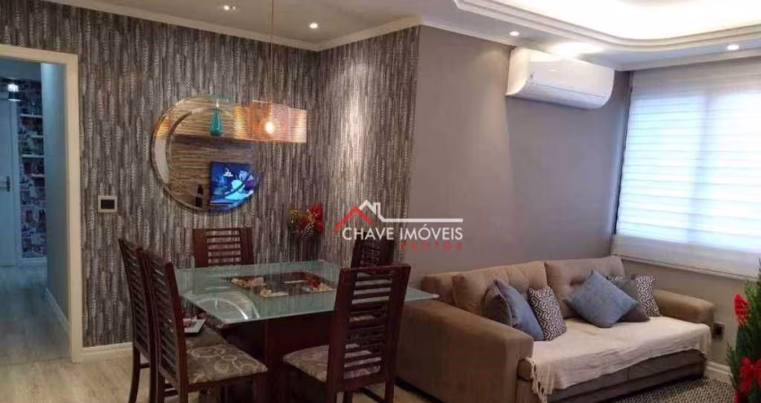 Apartamento com 2 dormitórios à venda, 85 m² por R$ 580.000,00 - Campo Grande - Santos/SP