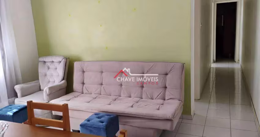 Apartamento com 2 dormitórios à venda, 75 m² por r$ 350.000,00 - marapé - santos/sp