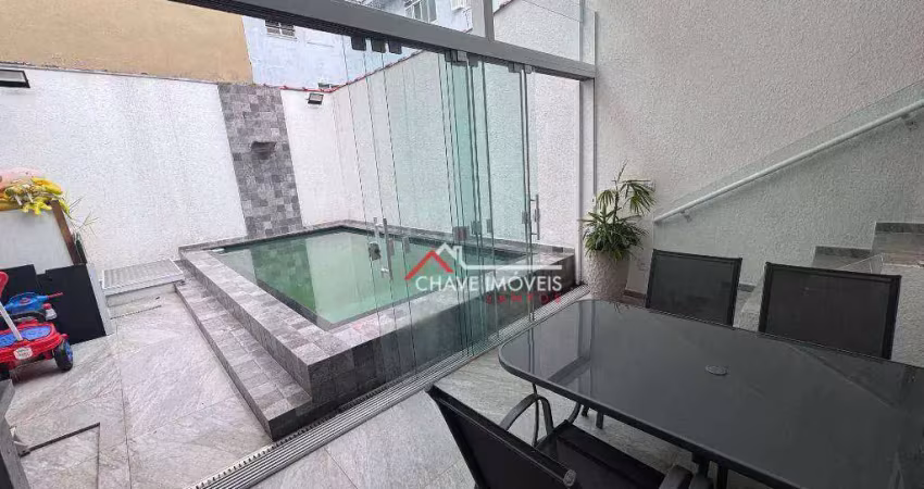 Casa com 3 dormitórios à venda, 145 m² por R$ 1.800.000,00 - Vila Belmiro - Santos/SP