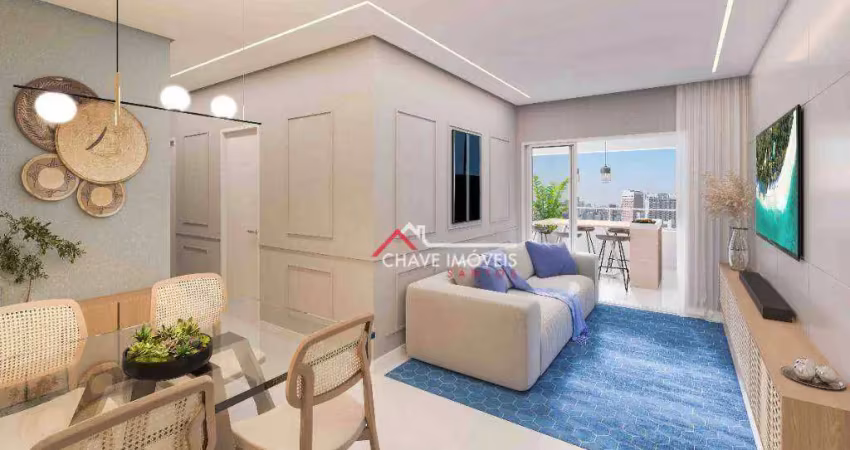 Apartamento à venda, 126 m² por R$ 2.300.000,00 - Gonzaga - Santos/SP