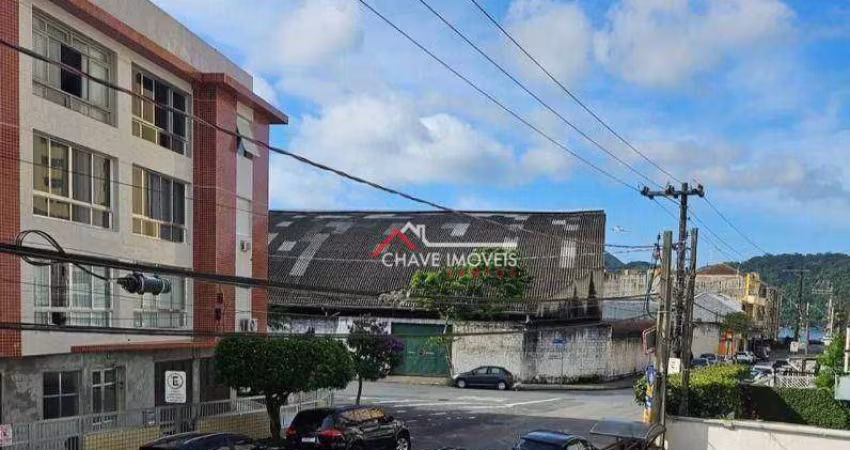 APARTAMENTO COM 48 M2, 1 DORMITÓRIO, DE FRENTE, 1 VAGA DE GARAGEM NA QUADRA DA PRAIA, NA PONTA DA PRAIA - SANTOS/SP