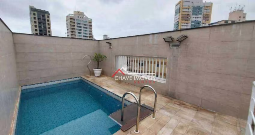 Casa com 3 dormitórios, 123 m² - venda por R$ 1.400.000,00 ou aluguel por R$ 10.000,01/mês - Embaré - Santos/SP