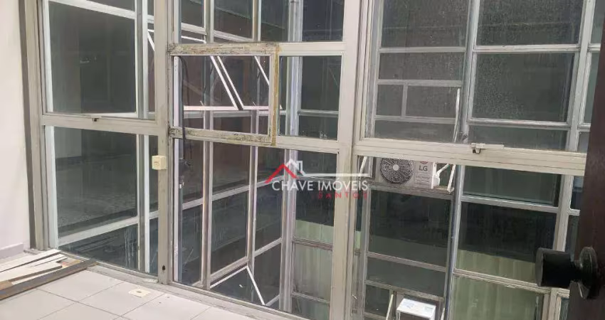 Sala para alugar, 39 m² por r$ 2.661,77 - gonzaga - santos/sp