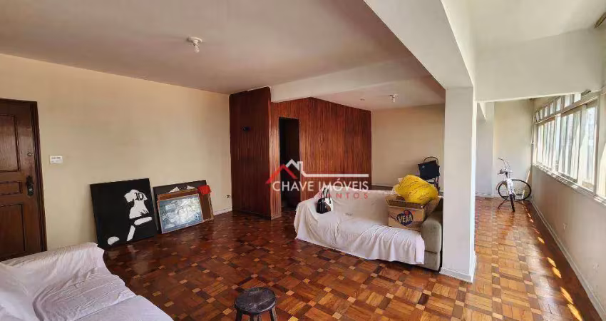 Apartamento à venda, 160 m² por r$ 580.000,00 - gonzaga - santos/sp