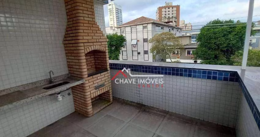 Village com 3 dormitórios à venda, 156 m² por R$ 950.000,00 - Ponta da Praia - Santos/SP
