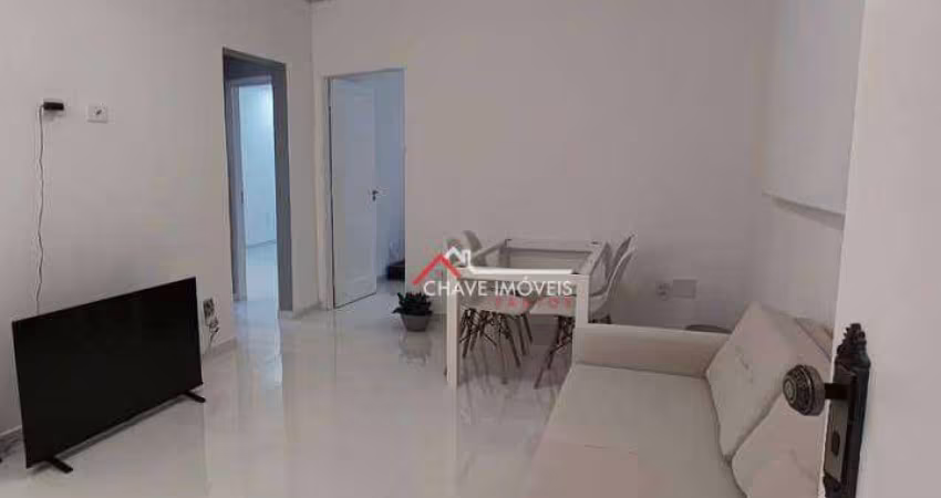 Apartamento com 2 dormitórios à venda, 73 m², sem garagem por R$ 375.000 - Embaré - Santos/SP