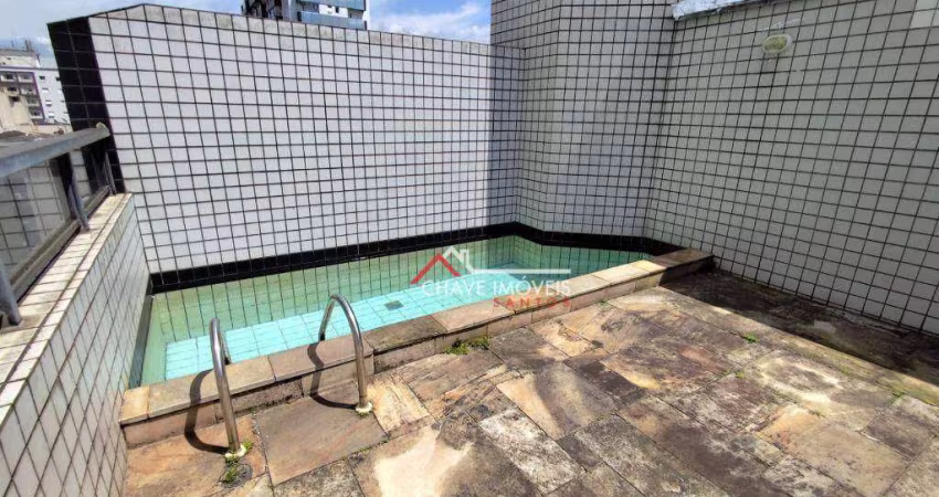 Cobertura à venda, 144 m² por R$ 1.100.000,00 - Ponta da Praia - Santos/SP