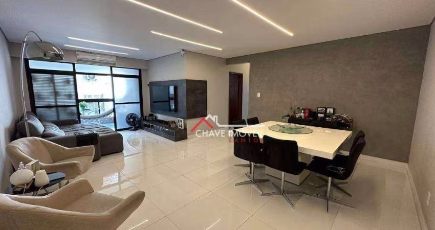 Apartamento com 3 dormitórios à venda, 150 m² por R$ 1.399.000,00 - Ponta da Praia - Santos/SP