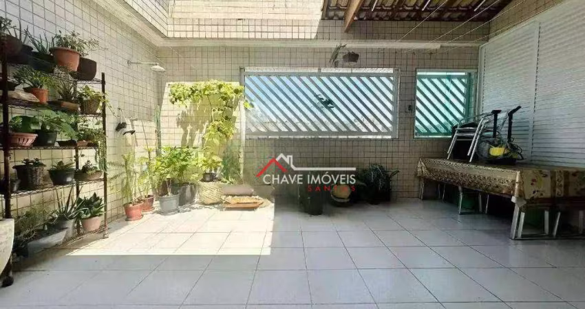 Cobertura com 3 dormitórios à venda, 180 m² por R$ 1.300.000,00 - Campo Grande - Santos/SP
