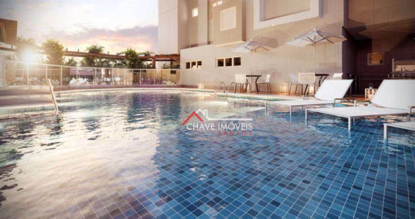 Apartamento com 3 dormitórios à venda, 89 m² por R$ 987.000,00 - Gonzaga - Santos/SP