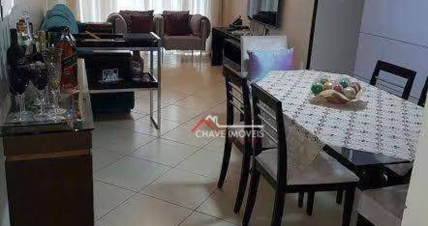 Apartamento com 2 dormitórios para alugar, 110 m² por R$ 6.800,02/mês - Gonzaga - Santos/SP