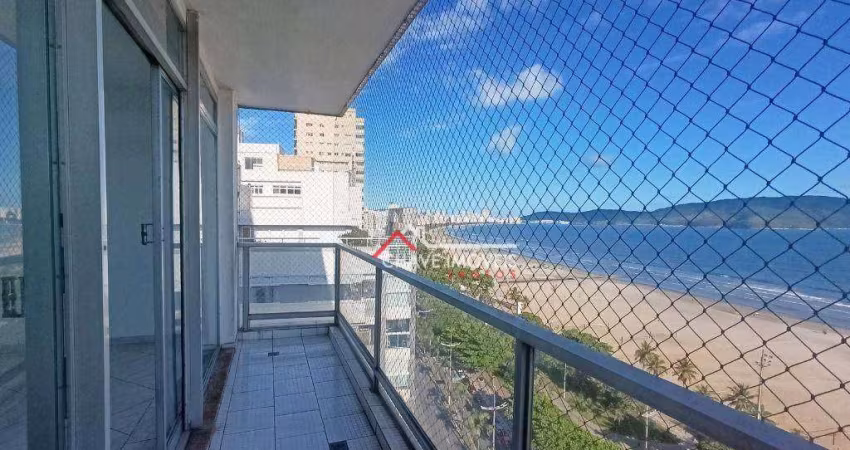 Apartamento com 3 dormitórios para alugar, 148 m² por R$ 5.500,02/mês - Gonzaga - Santos/SP