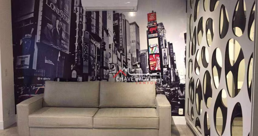 Studio com 1 dormitório à venda, 48 m² por R$ 699.000,00 - Ponta da Praia - Santos/SP