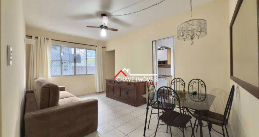 Apartamento com 1 dormitório à venda, 52 m² por R$ 350.000,00 - Pompéia - Santos/SP