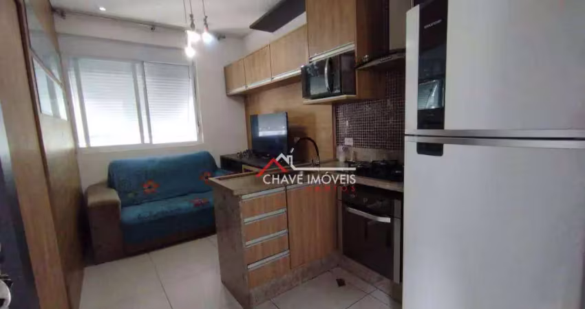 Studio com 1 dormitório à venda, 39 m² por R$ 340.000,00 - Embaré - Santos/SP