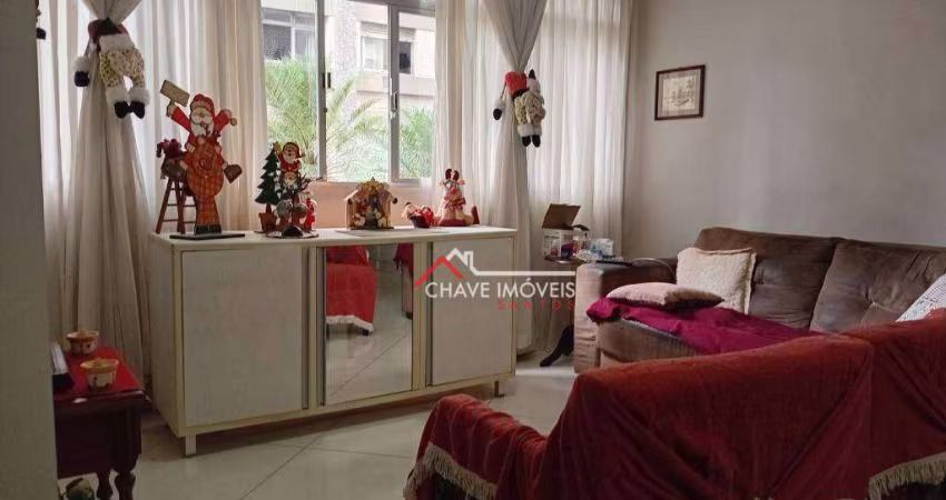 Apartamento com 3 dormitórios à venda, 146 m² por R$ 765.000,00 - Gonzaga - Santos/SP