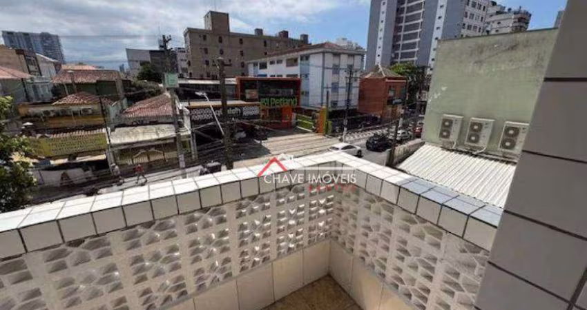 Apartamento com 1 dormitório à venda, 30 m² por R$ 284.000,00 - Embaré - Santos/SP