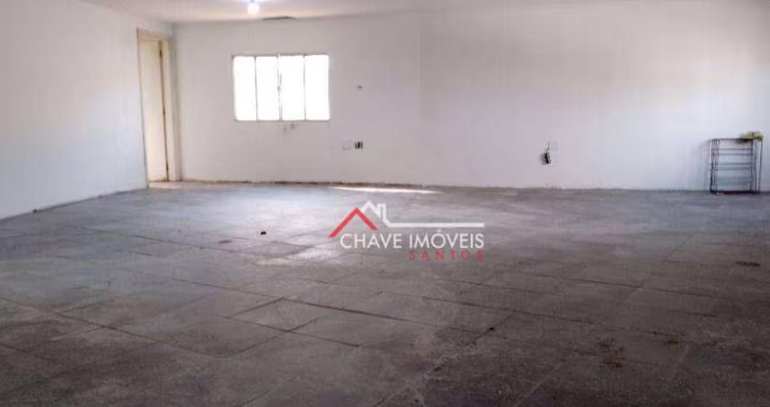 Galpão, 305 m² - venda por R$ 2.200.000,00 ou aluguel por R$ 12.000,01/mês - Macuco - Santos/SP
