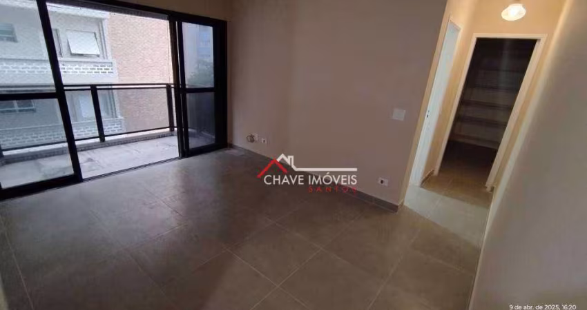 Apartamento com 1 dormitório à venda, 58 m² por R$ 510.000,00 - Boqueirão - Santos/SP