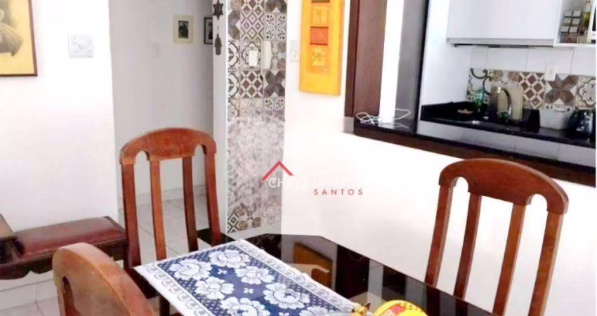 Apartamento à venda, 90 m² por R$ 532.000,00 - Boqueirão - Santos/SP