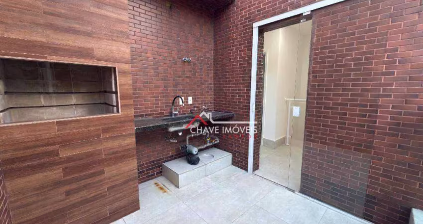 Village com 3 dormitórios, 141 m² - venda por r$ 958.000,00 ou aluguel por r$ 5.900,02/mês - gonzaga - santos/sp