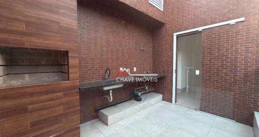 Village com 3 dormitórios à venda, 175 m² por R$ 1.118.000,00 - Gonzaga - Santos/SP