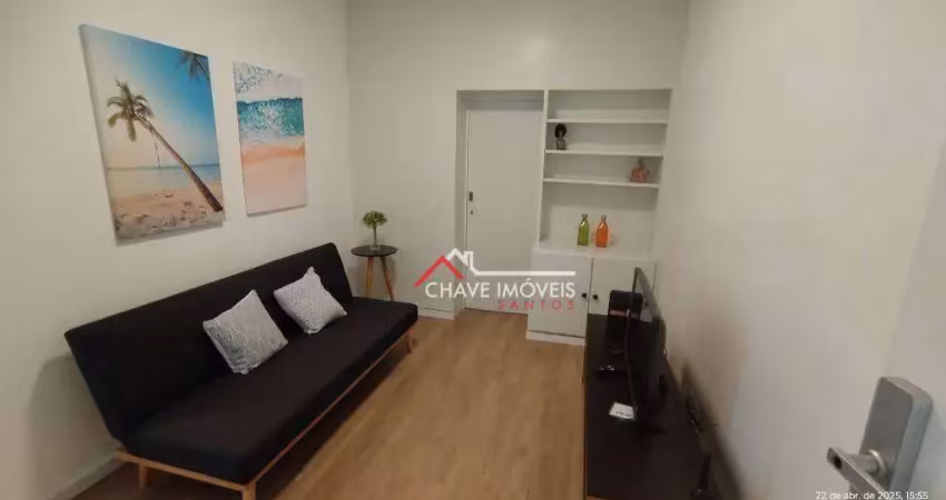 Apartamento com 1 dormitório à venda, 53 m² por r$ 440.000,00 - gonzaga - santos/sp