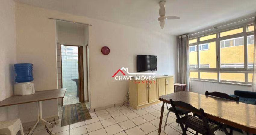 Apartamento com 1 dormitório à venda, 50 m² por R$ 330.000,00 - Gonzaga - Santos/SP