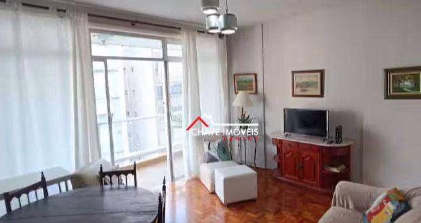 Apartamento com 1 dormitórios para alugar, 86 m² por R$ 4.800/mês - Gonzaga - Santos/SP
