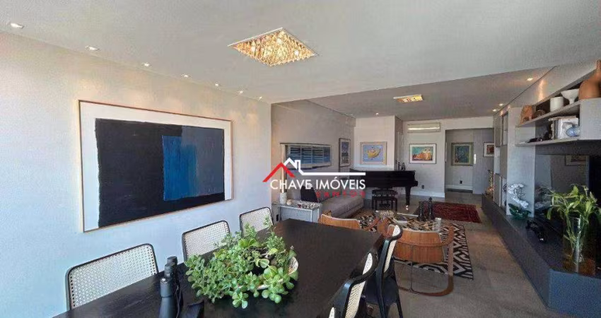 Apartamento com 2 dormitórios à venda, 129 m² por R$ 2.300.000,00 - Aparecida - Santos/SP