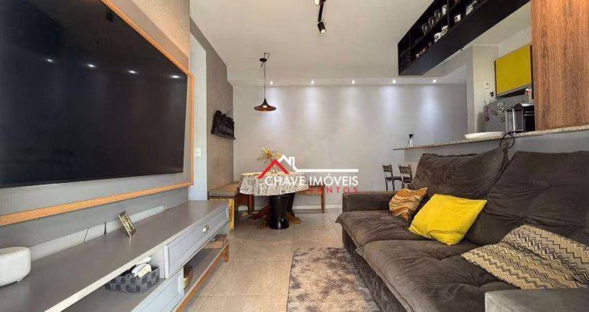 Apartamento com 2 dormitórios à venda, 65 m² por R$ 799.000,00 - Pompéia - Santos/SP