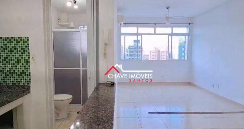 Studio com 1 dormitório à venda, 35 m² por R$ 280.000,00 - Embaré - Santos/SP