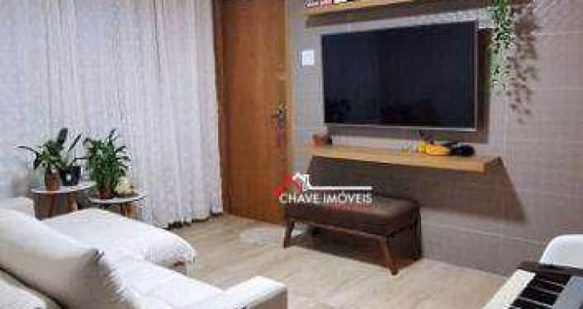 Apartamento com 2 dormitórios à venda, 72 m² por R$ 485.000,00 - Boqueirão - Santos/SP