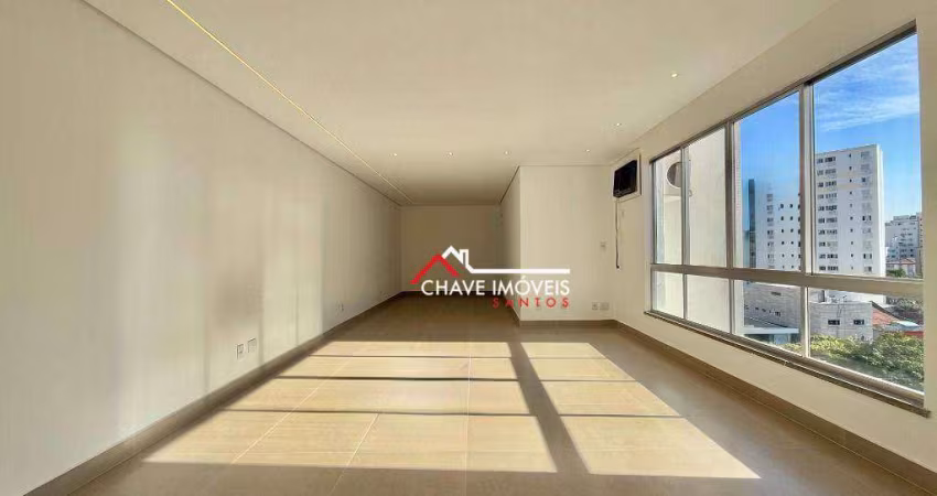 Apartamento com 3 dormitórios à venda, 145 m² por R$ 1.200.000,00 - Ponta da Praia - Santos/SP