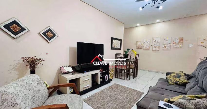 Sobrado à venda, 118 m² por r$ 620.000,00 - marapé - santos/sp