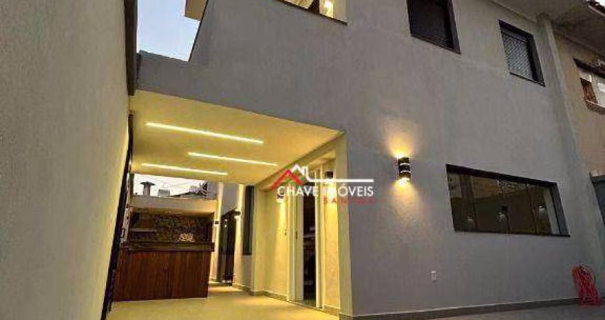 Sobrado com 3 dormitórios à venda, 150 m² por R$ 1.820.000,00 - Ponta da Praia - Santos/SP